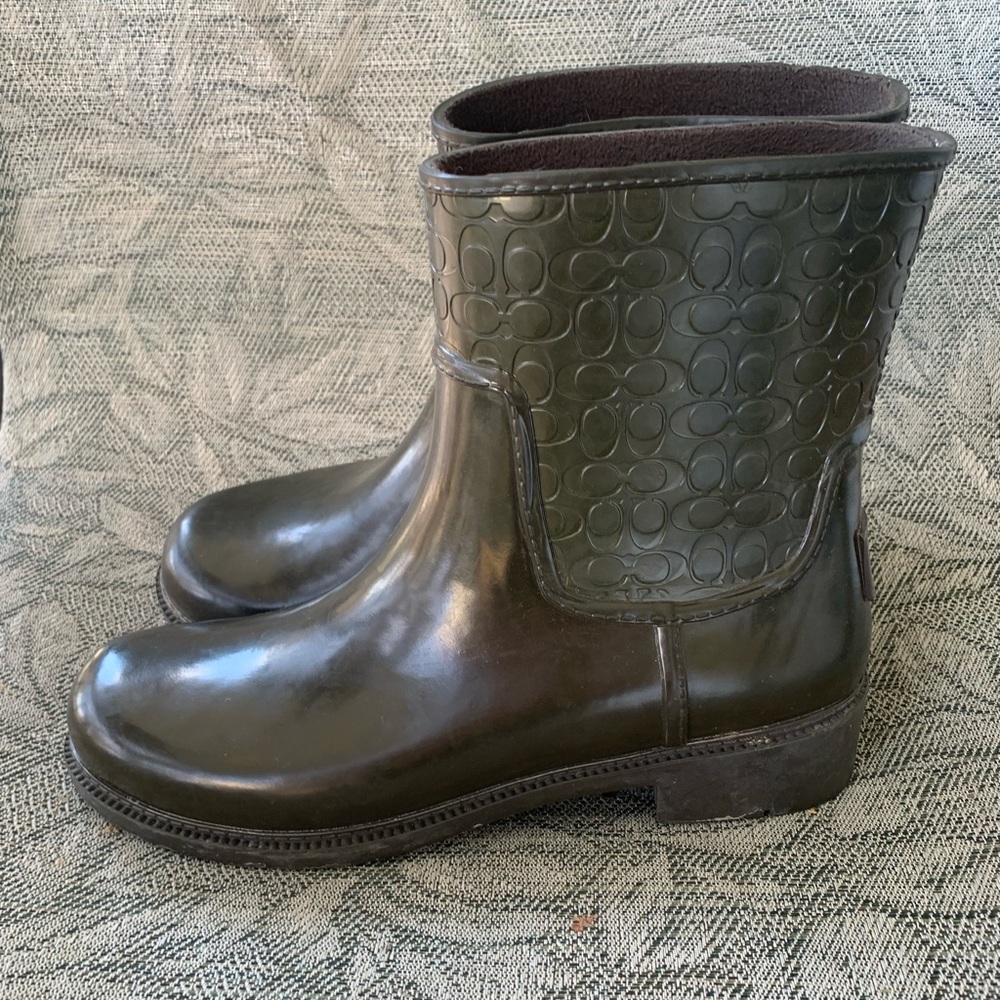 Coach rain boots